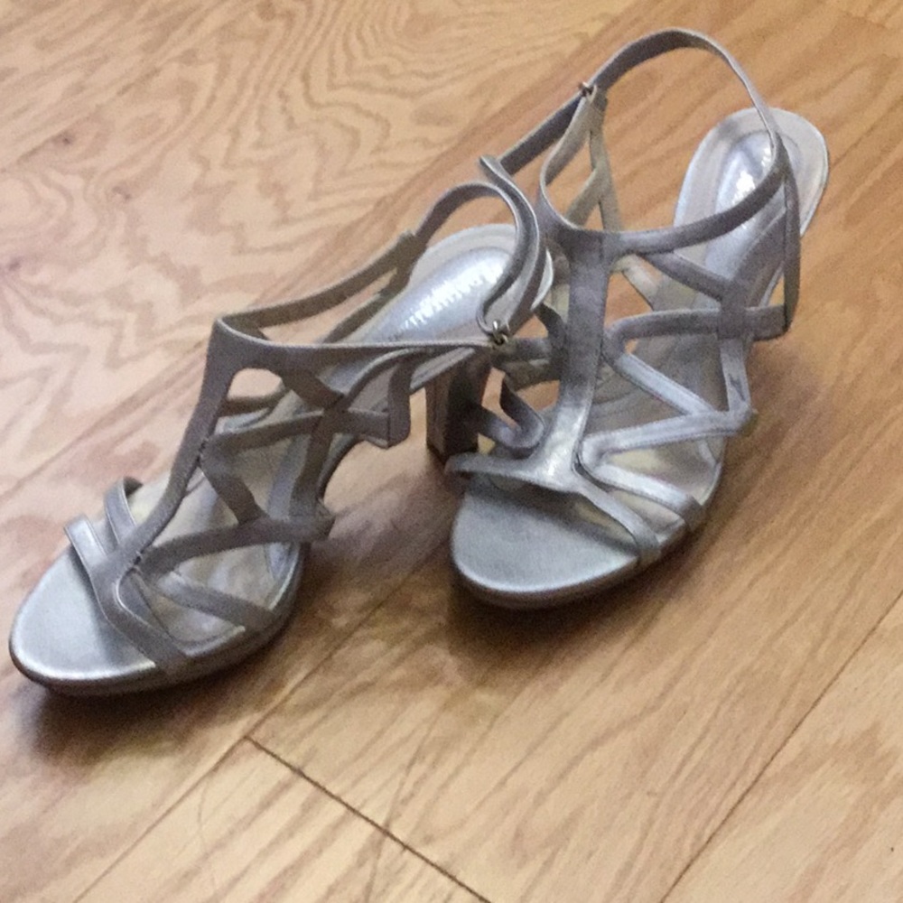 Silver shoes